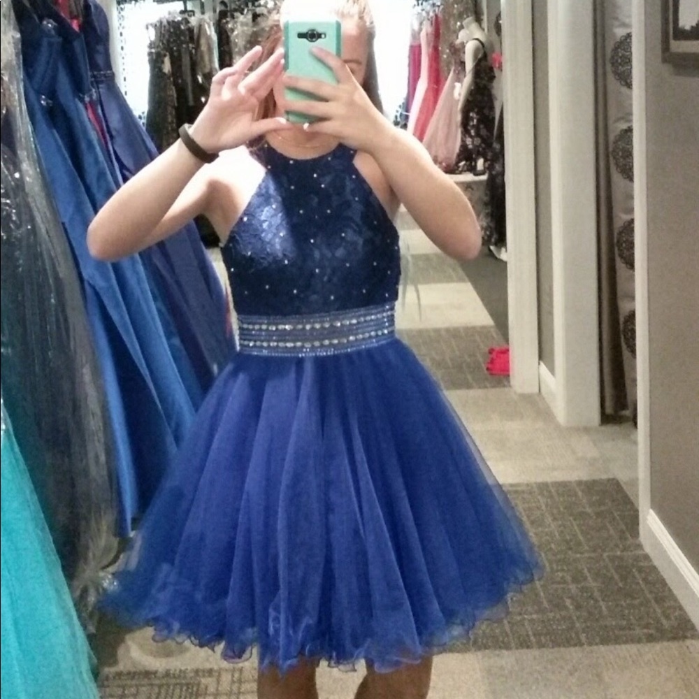 Royal Blue Homecoming Dress